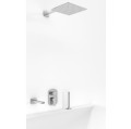 Kohlman FOXAL QW211FQ20-009 gotowy zestaw wannowy ze słuchawką, wylewką wody i deszczownicą kwadratową