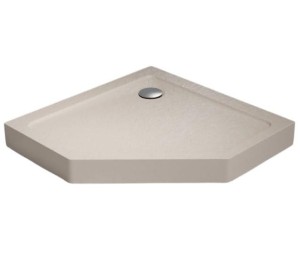 Radaway DOROS PT COMPACT 800x800x115 Stone kaszmirowy brodzik pięciokątny SDRPT8080-05-84S