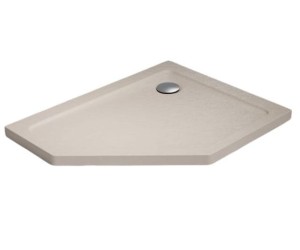 Radaway DOROS PT E 100x90 STONE kaszmirowy prawy brodzik pięciokątny SDRPT1090-01-84SR