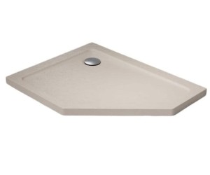 Radaway DOROS PT E 100x90 STONE kaszmirowy lewy brodzik pięciokątny SDRPT1090-01-84SL