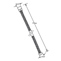 SAPHO POWERFLEX wąż prysznicowy metalowy, 175cm, brąz FLE10BR.png