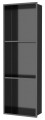 Sapho DENBO półka wpuszczana, 270x810mm, stal nierdzewna, gun metal 1301-27B.jpg