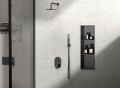 Sapho DENBO półka wpuszczana, 270x810mm, stal nierdzewna, gun metal 1301-27B.jpg