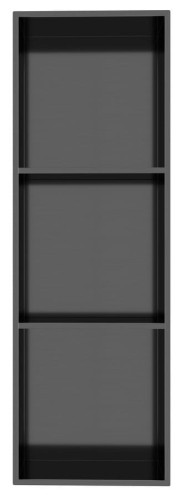 Sapho DENBO półka wpuszczana, 270x810mm, stal nierdzewna, gun metal 1301-27B.jpg