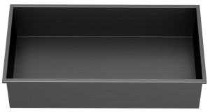 Sapho DENBO półka wpuszczana, 270x810mm, stal nierdzewna, gun metal 1301-53B