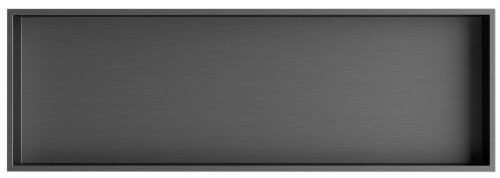 Sapho DENBO półka wpuszczana, 810x270mm, stal nierdzewna, gun metal 1301-82B.jpg