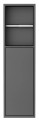 Sapho DENBO podtynkowy uchwyt na papier toaletowy, 600x170mm, stal nierdzewna, gun metal 1301-60B.jpg