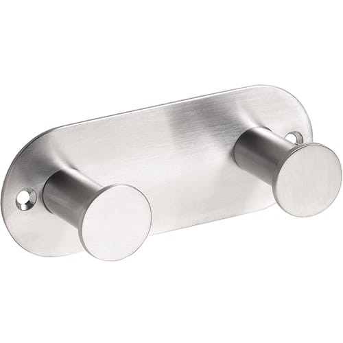 BEMETA EASY01: Wieszak z 2 haczykami, szczotkowany 164106375