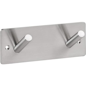 BEMETA EASY01: Wieszak z 2 haczykami, szczotkowany 164106275