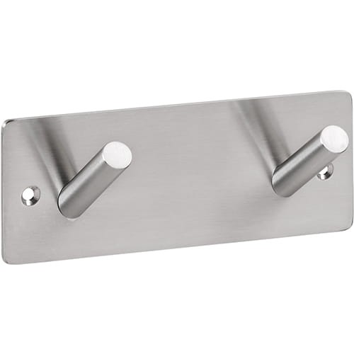 BEMETA EASY01: Wieszak z 2 haczykami, szczotkowany 164106275