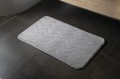 Gedy MOUSSE dywanik łazienkowy, 50x80cm, 100% polyester, antypoślizgowa, szary 96MS508008.jpg