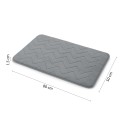 Gedy MOUSSE dywanik łazienkowy, 50x80cm, 100% polyester, antypoślizgowa, szary 96MS508008.jpg