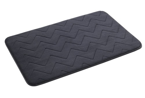 Gedy MOUSSE dywanik łazienkowy, 50x80cm, 100% polyester, antypoślizgowa, antracyt 96MS508085.jpg