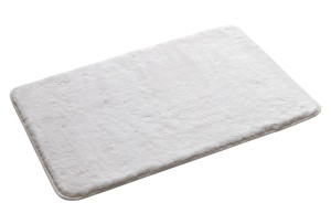 Gedy FUZZY dywanik łazienkowy, 50x80cm, 100% polyester, antypoślizgowa, biały 96FY508002