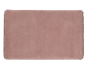 Gedy FUZZY dywanik łazienkowy, 50x80cm, 100% polyester, antypoślizgowa,  różowy 96FY508010