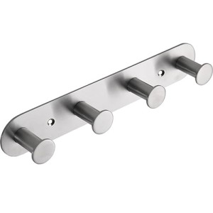 BEMETA EASY01: Wieszak z 4 haczykami, szczotkowany 164106395