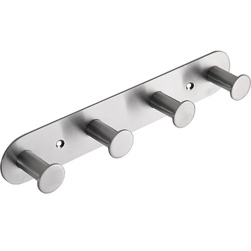 BEMETA EASY01: Wieszak z 4 haczykami, szczotkowany 164106395