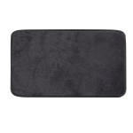 Gedy FUZZY dywanik łazienkowy, 50x80cm, 100% polyester, antypoślizgowa, czarny 96FY508014