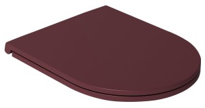INFINITY Deska WC SLIM, Soft Close, Easy Take, maroon red mat 40KF0543I-S
