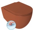 INFINITY miska WC wisząca, Rimless, 36,5x53cm, terracotta 10NF02004-2U