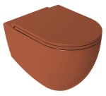 INFINITY miska WC wisząca, Rimless, 36,5x53cm, terracotta 10NF02004-2U