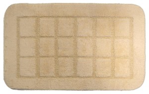 Ridder DELHI dywanik łazienkowy 50x80cm antypoślizgowa, 100% polyester, beżowy 1712311