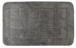 Ridder DELHI dywanik łazienkowy 50x80cm antypoślizgowa, 100% polyester, ciemnoszary 1712300
