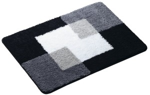 Ridder COINS dywanik łazienkowy 60x90cm z antypoślizgiem, polyester, szary 7103307 