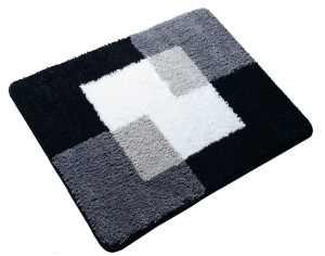 Ridder COINS dywanik łazienkowy 55x50cm z antypoślizgiem, polyester, szary 7103807