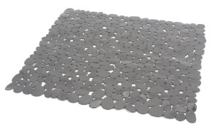 Gedy RIVER dywanik antypoślizgowy do brodzików 54x54cm, PCV, szary TADO40108