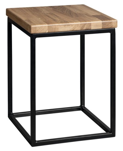 Sapho SKA taboret 30x41x30cm (SKA401), czarny mat/dąb SKA190.jpg