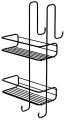Gedy CHROM LINE druciana półka prysznicowa 240x490x220mm, czarny mat 248514.jpg