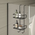 Gedy CHROM LINE druciana półka prysznicowa 240x490x220mm, czarny mat 248514.jpg