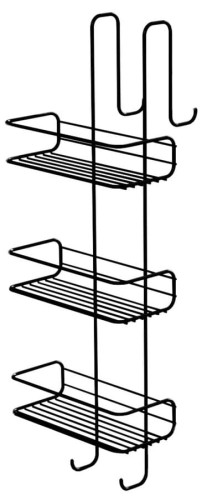 Gedy CHROM LINE druciana półka prysznicowa 240x680x220mm, czarny mat 248614.jpg
