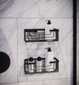 Gedy Hotel 2419-14 mydelniczka ażurowa, koszyczek czarny mat.jpg