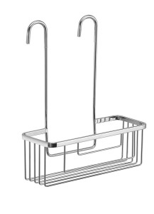 Gedy SMART półka do kabiny prysznicowej, zawieszana na baterii, 300x375x120 mm, chrom 248913
