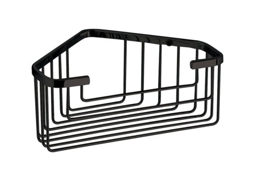 Gedy SMART Hotel półka narożna do kabiny prysznicowej, 200x80x151mm, czarny mat 2483-14 .jpg