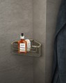 Gedy SMART Hotel półka narożna do kabiny prysznicowej, 200x80x151mm, brąz 2483-44 .jpg