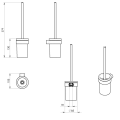Gedy PI330314 PIRENEI wisząca szczotka do WC, szkło mleczne, czarny mat.png
