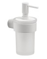 Gedy PI8102 Pirenei dozownik mydła 110 ml, szkło mleczne, biały mat.jpg