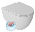 INFINITY miska WC wisząca, Rimless, 36,5x53cm, biały mat, 10NF02004-2L