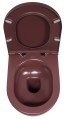 INFINITY miska WC wisząca, Rimless, 36,5x53cm, maroon red mat 10NF02004-2R