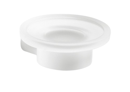 Gedy PI1102 Pirenei mydelniczka szkło mleczne, biały mat.jpg