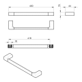 Gedy PI214514 Pirenei wieszak 45cm czarny mat .png