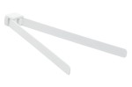 Gedy PI2302 PIRENEI obrotowy wieszak na ręczniki podwójny 350mm, biały mat