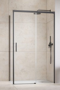 Radaway Idea KDJ Brushed GunMetal drzwi 140cm prawe + ścianka S1, szkło przejrzyste