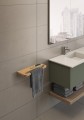 GEDY HIMALAYA półka z uchwytem na ręczniki 400x145mm, bambus HY19