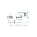 Polysan 72693 Syfon wannowy regulowany 6/4", DN40.png