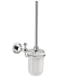 GEDY NEVIS wisząca szczotka do WC, ceramika, chrom NV330313