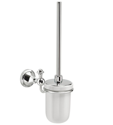 GEDY NEVIS wisząca szczotka do WC, ceramika, chrom NV330313